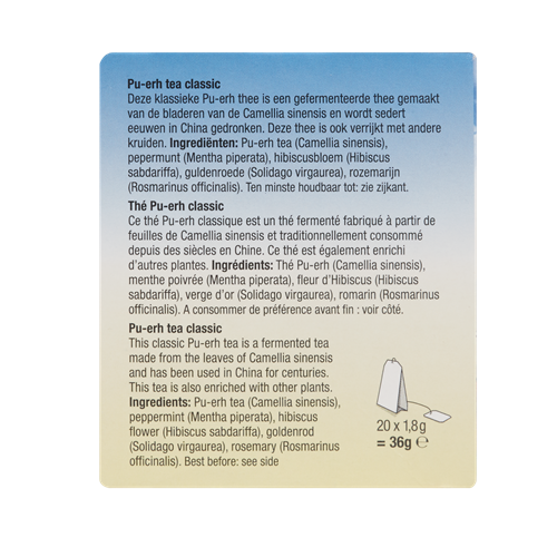 Pu-erh tea - 20 tea bags