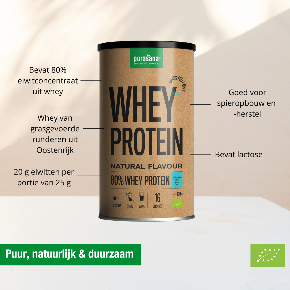 Whey protein 80% natural 400 g BIO - B. Health