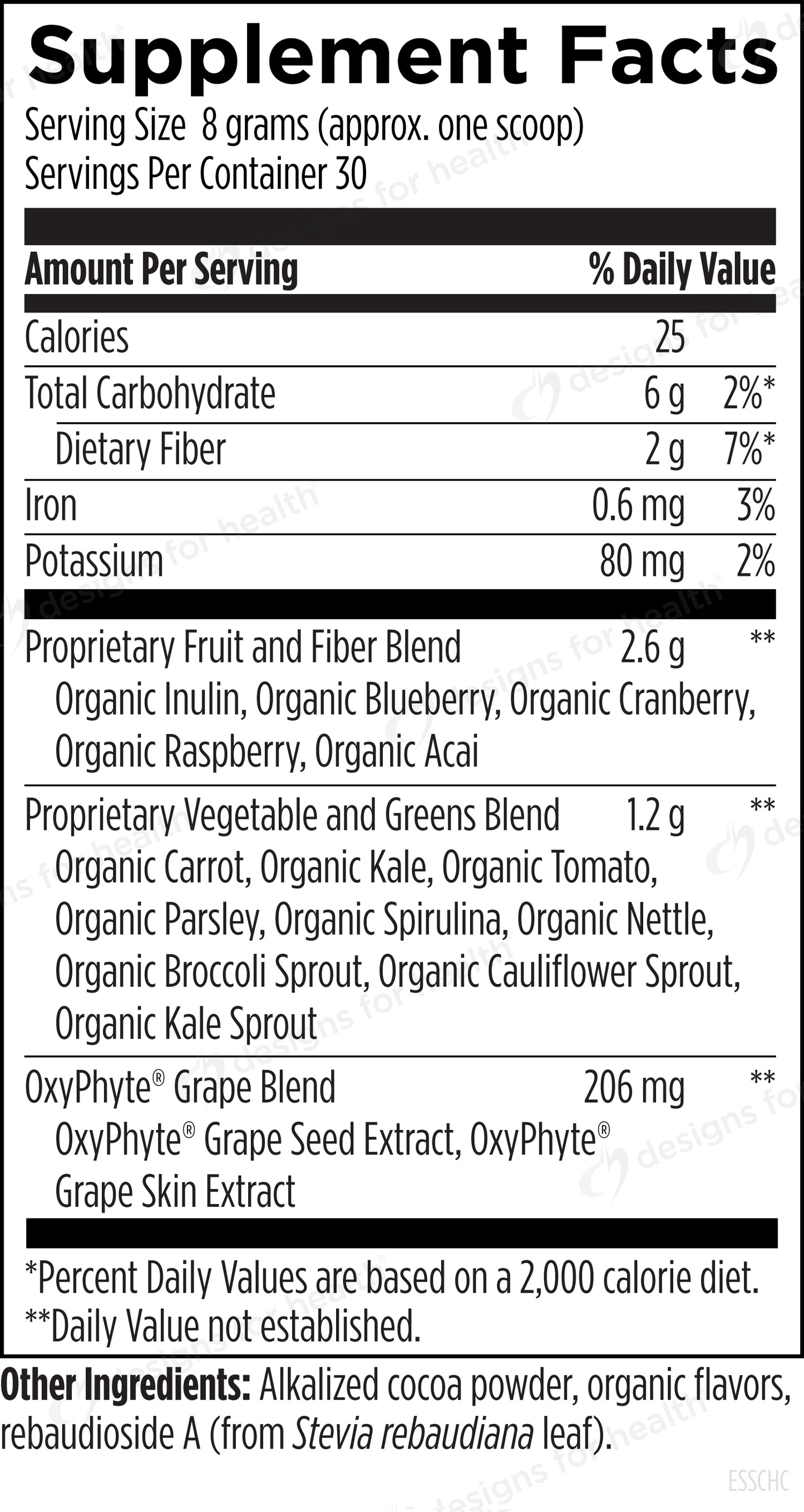 EssentiaGreens™ and Reds Chocolate