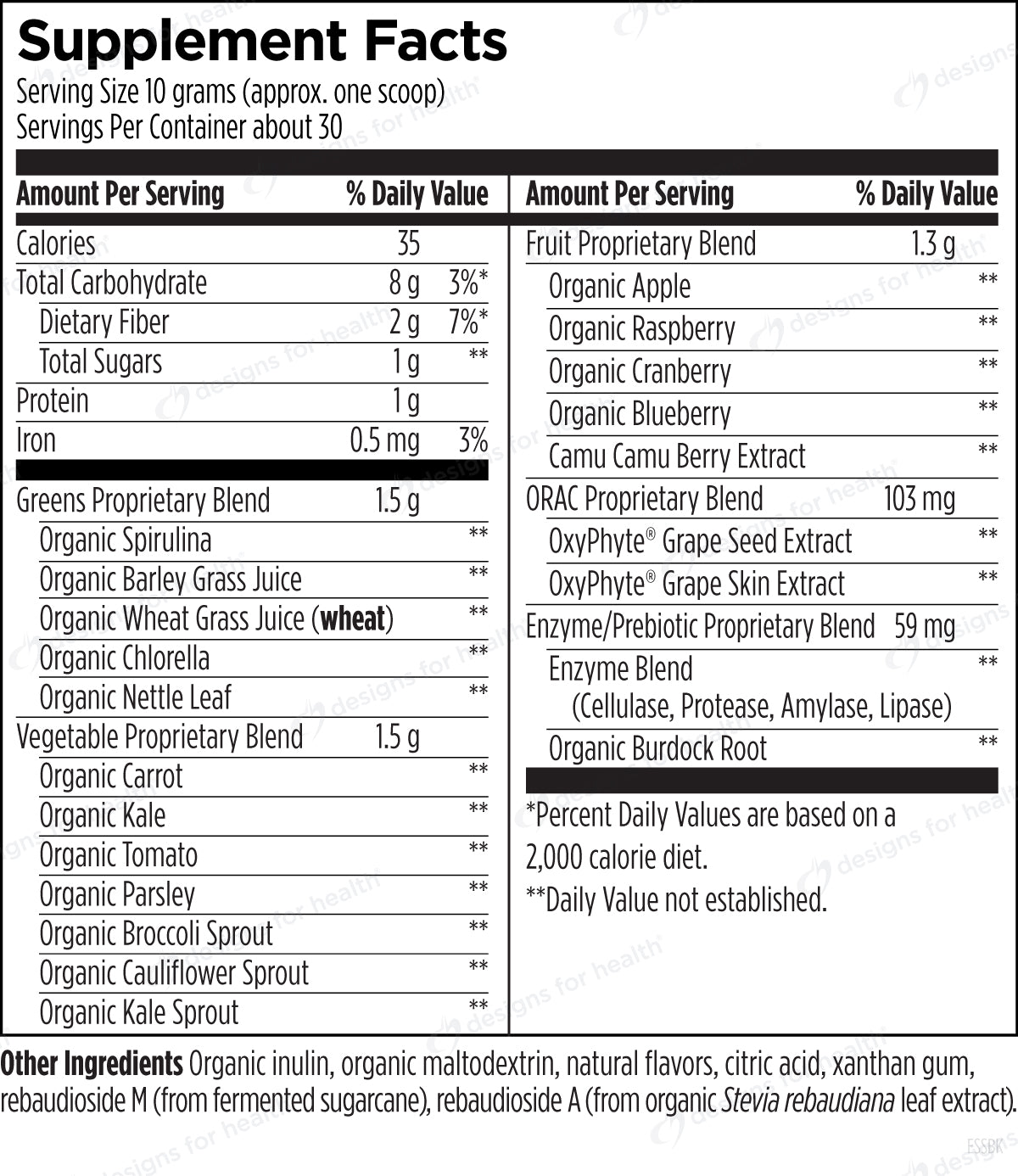 EssentiaGreens and Reds™ Strawberry/Kiwi