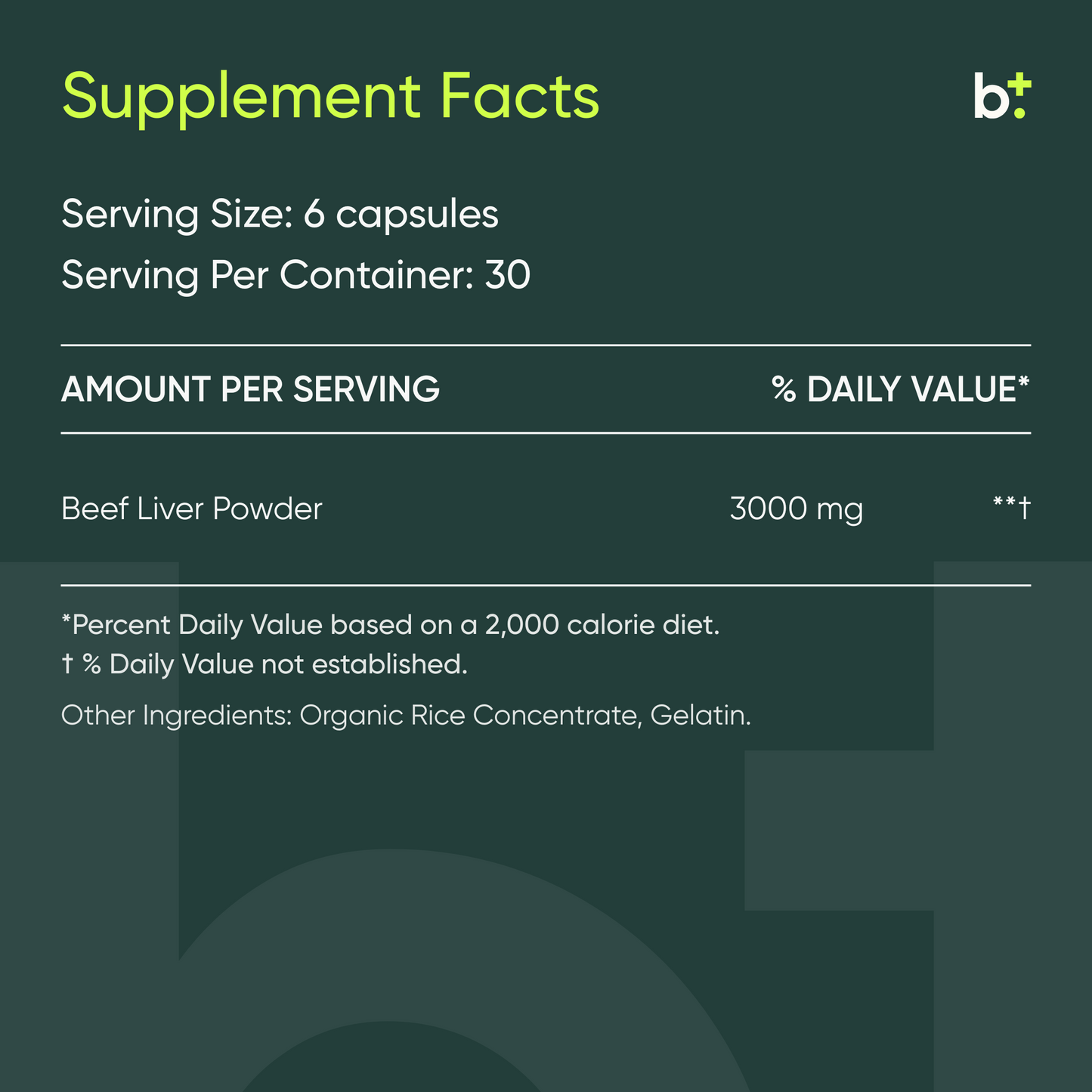 Grass-Fed Beef Liver Capsules