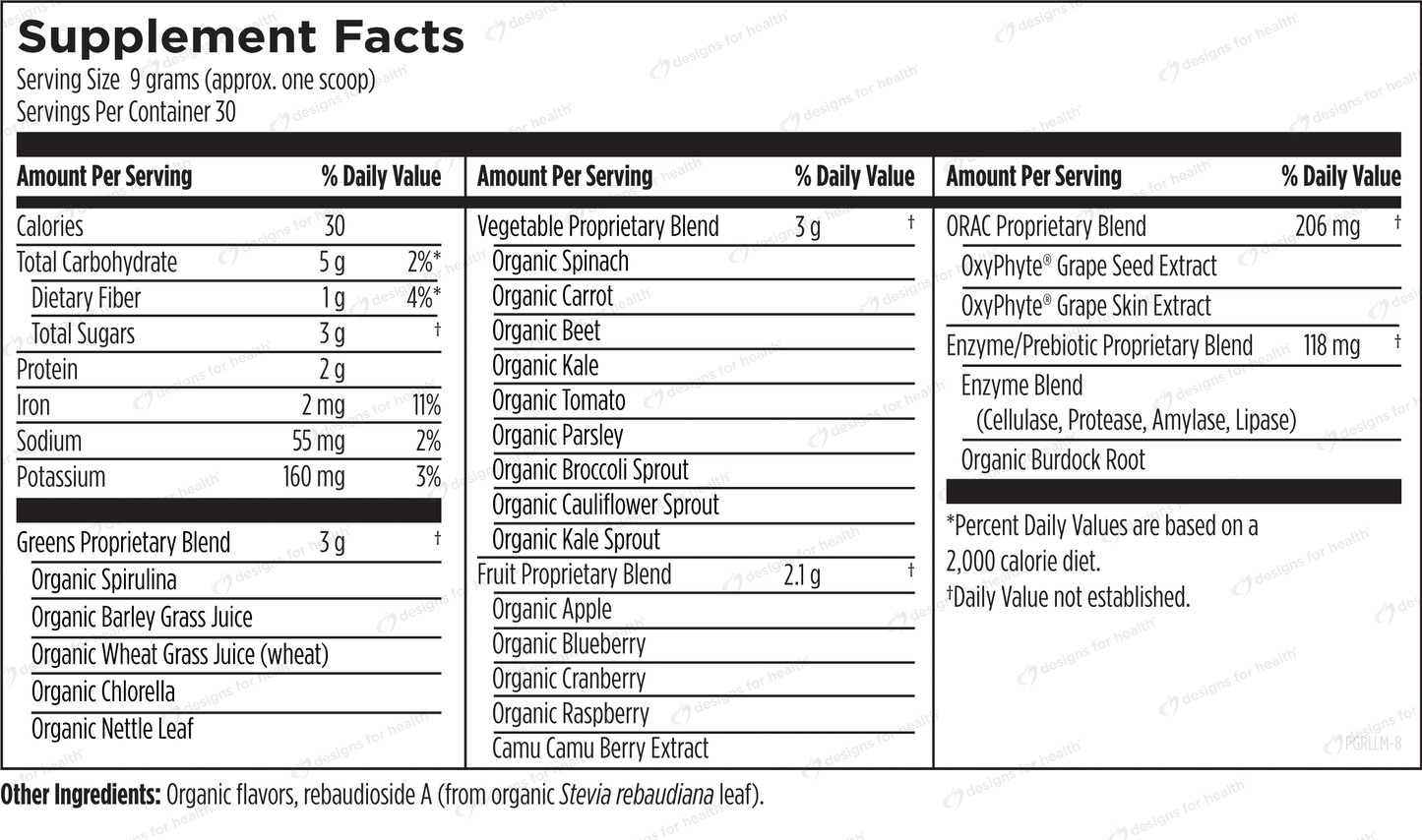 PaleoGreens® Lemon-Lime Powder