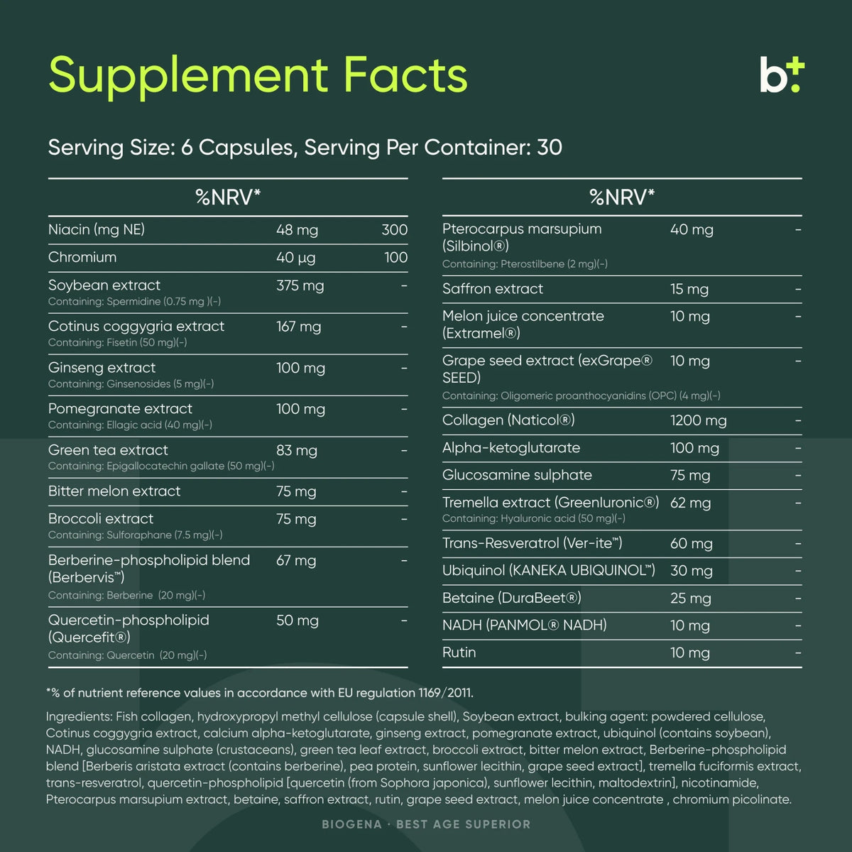Best Age Superior - BIOGENA - B. Health Shop