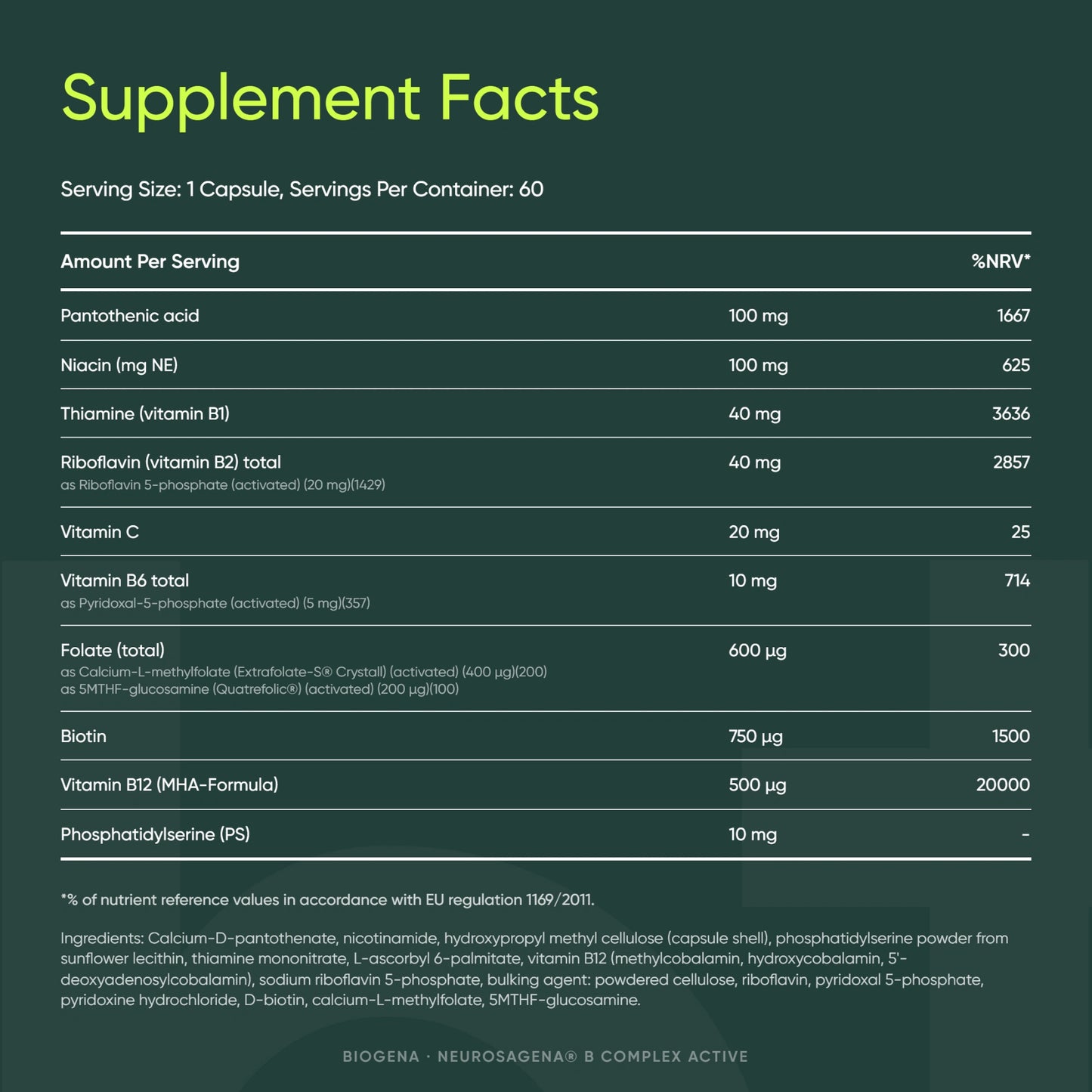 Neurosagena® B Complex Active