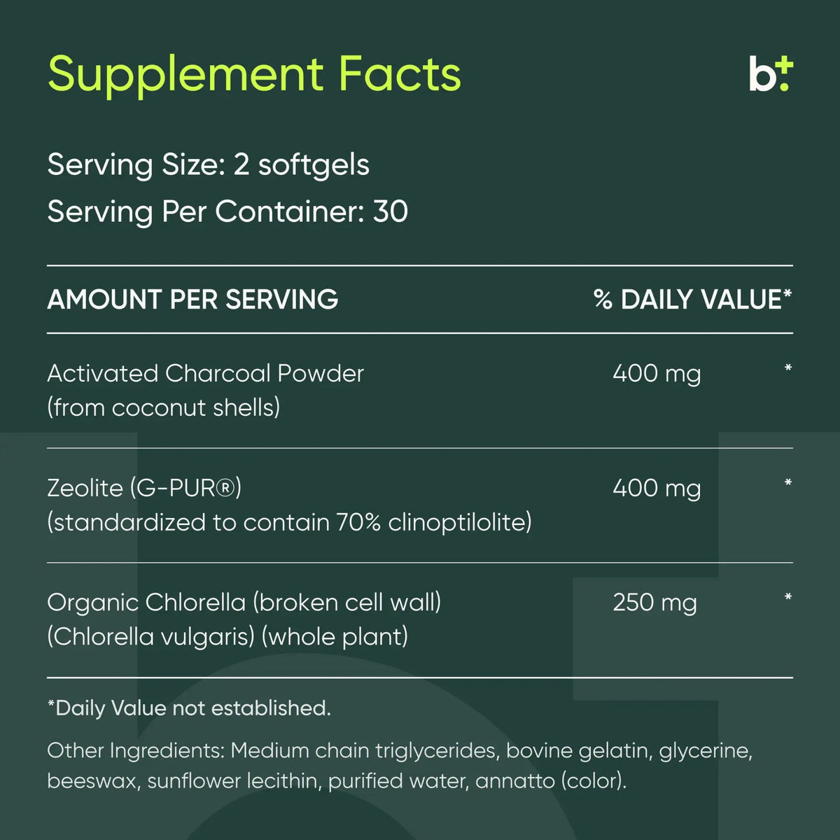 Charcoal Plus Binder - Design Health - B. Health Shop