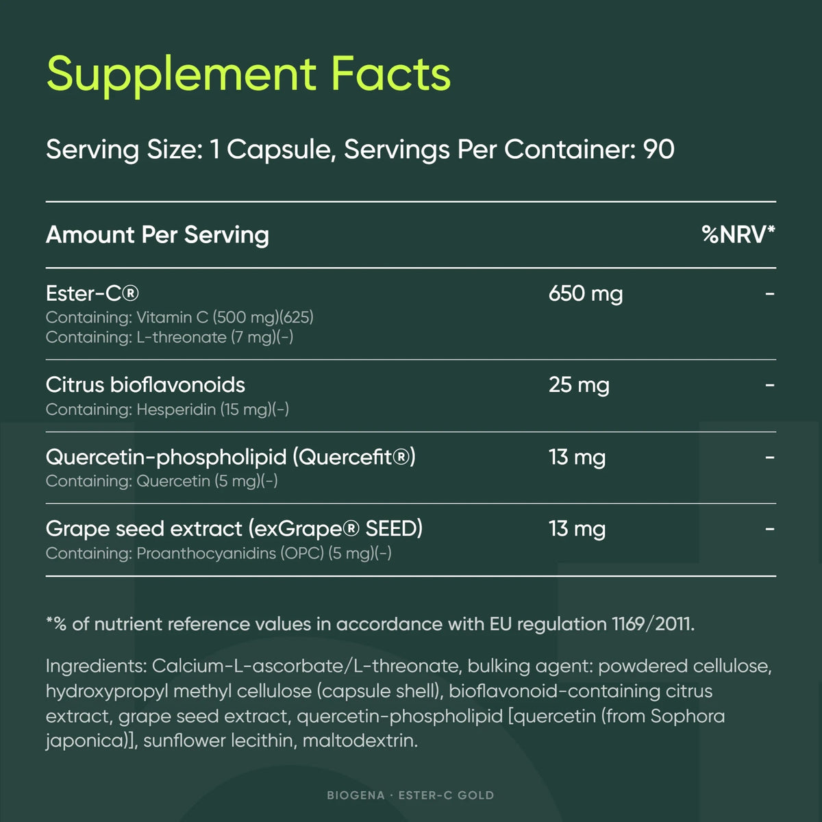 Ester-C Gold - BIOGENA - B. Health Shop
