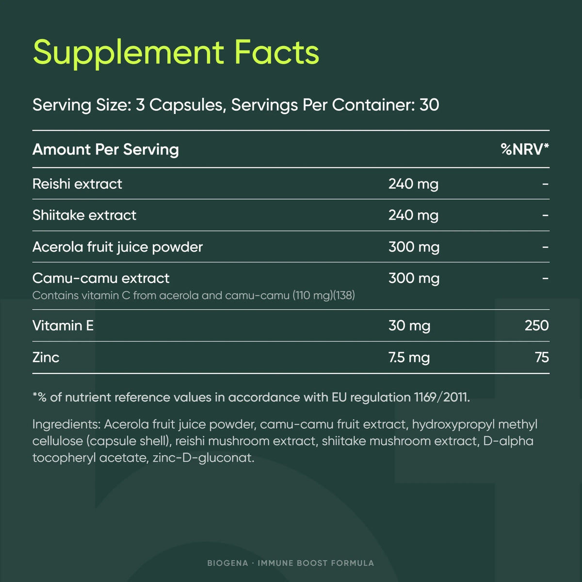 Immune Boost Formula - BIOGENA - B. Health Shop