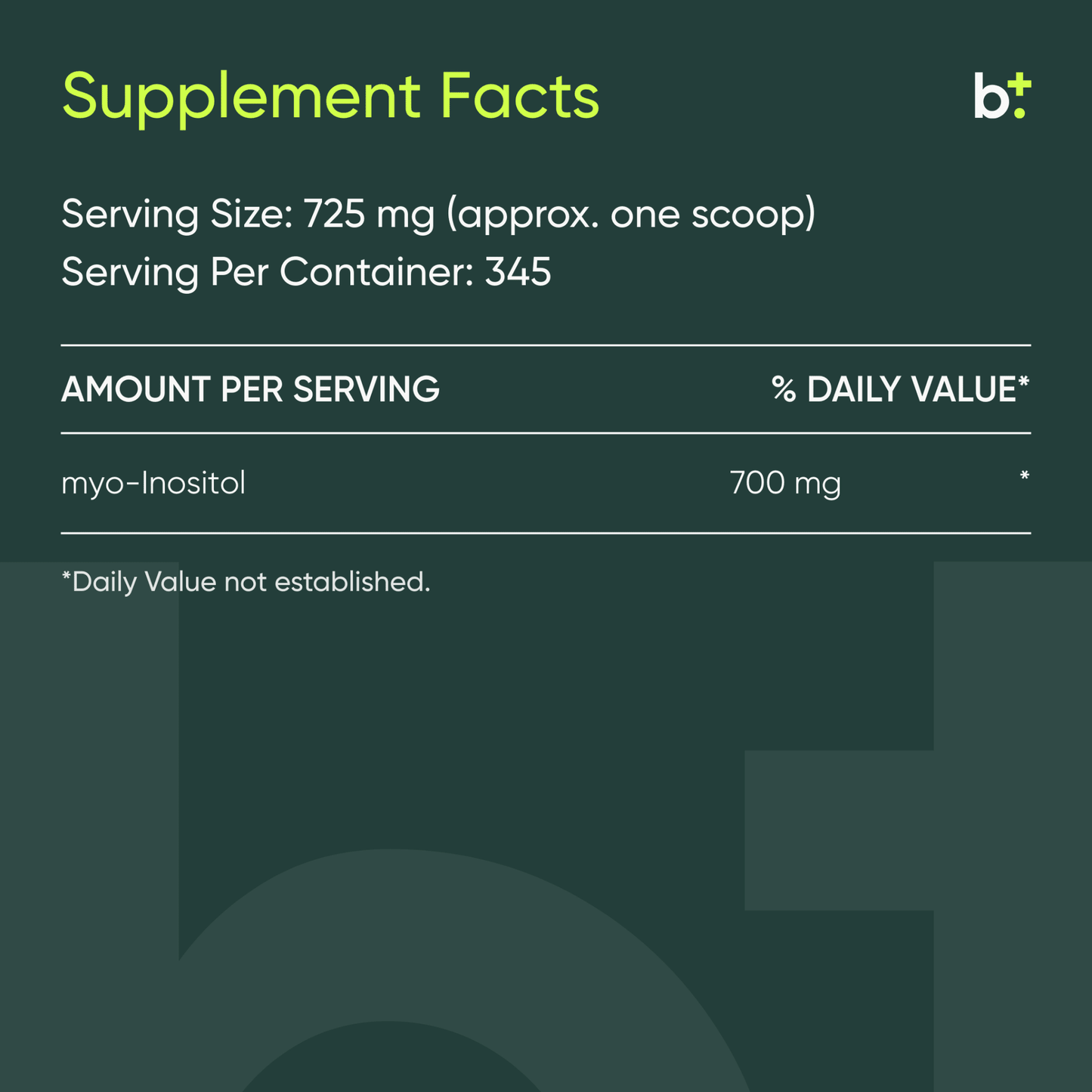 Inositol Powder - Design Health - B. Health Shop
