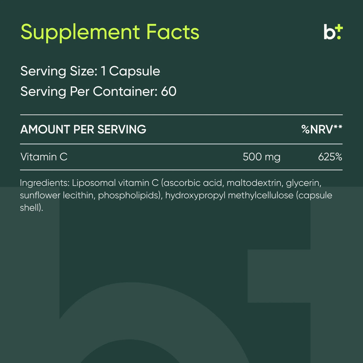Liposomal Vitamin C - Moleqlar - B. Health Shop