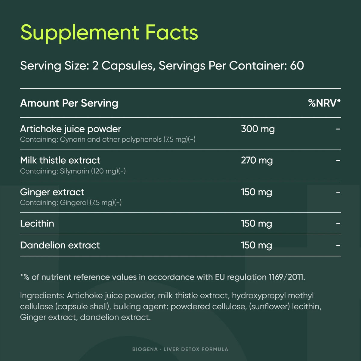 Liver Detox Formula - BIOGENA - B. Health Shop