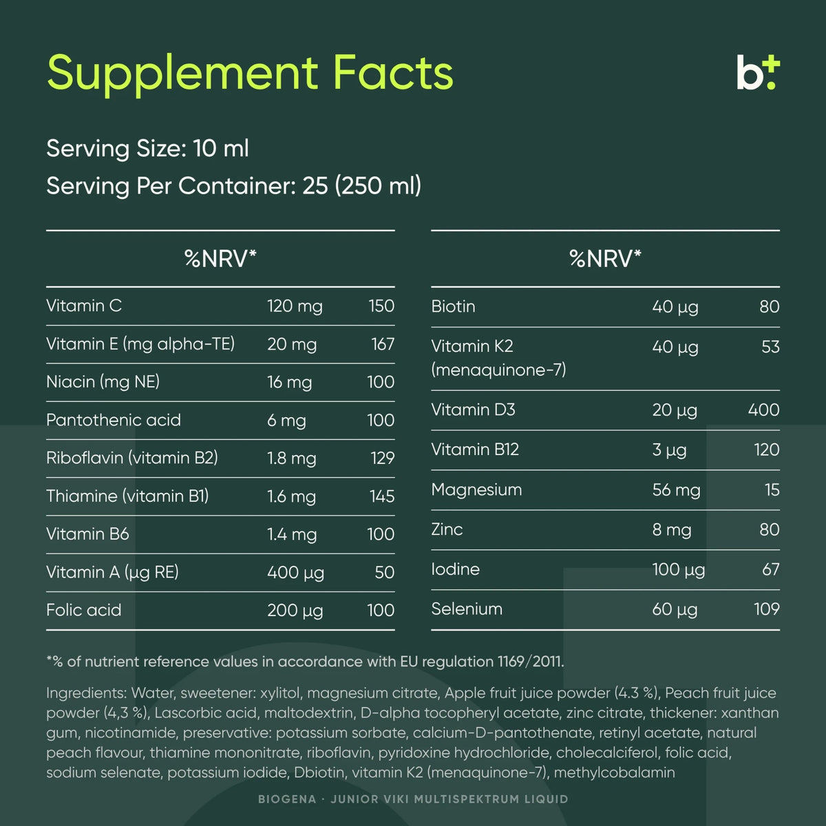 Multispectrum 24/7® Active Juice - BIOGENA - B. Health Shop
