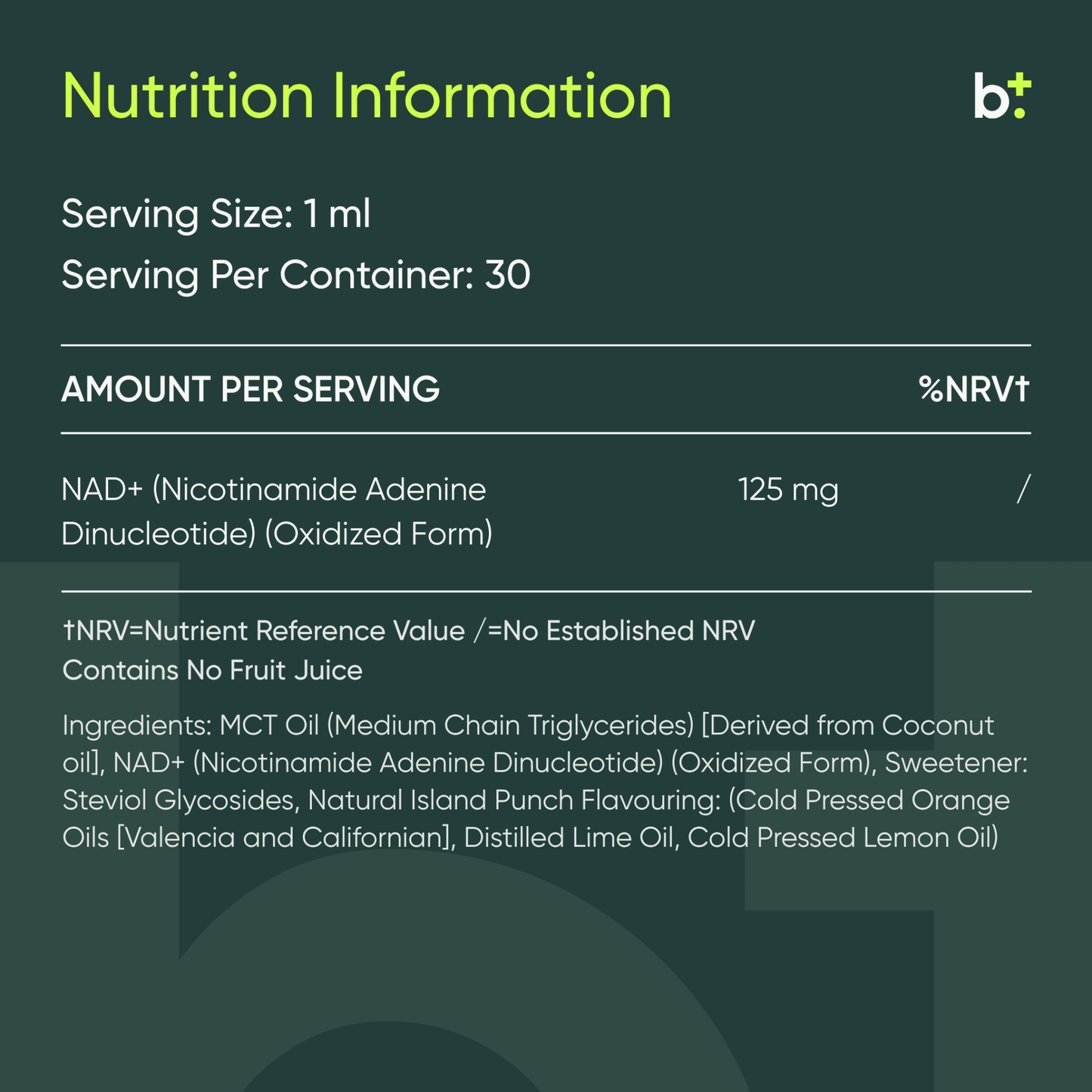 NAD+ - Hinnao - B. Health Shop