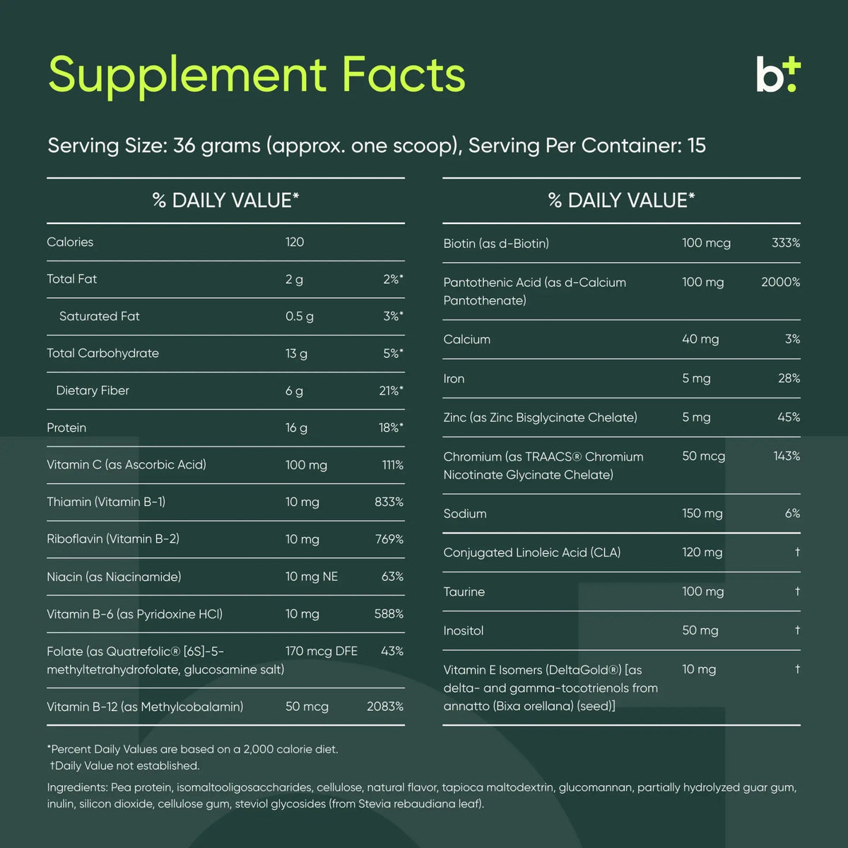 Plant Protein Meal Vanilla Powder - Design Health - B. Health Shop