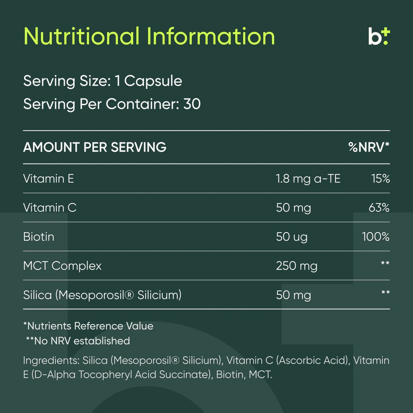 Silicium+ Beauty - Edible Health - B. Health Shop