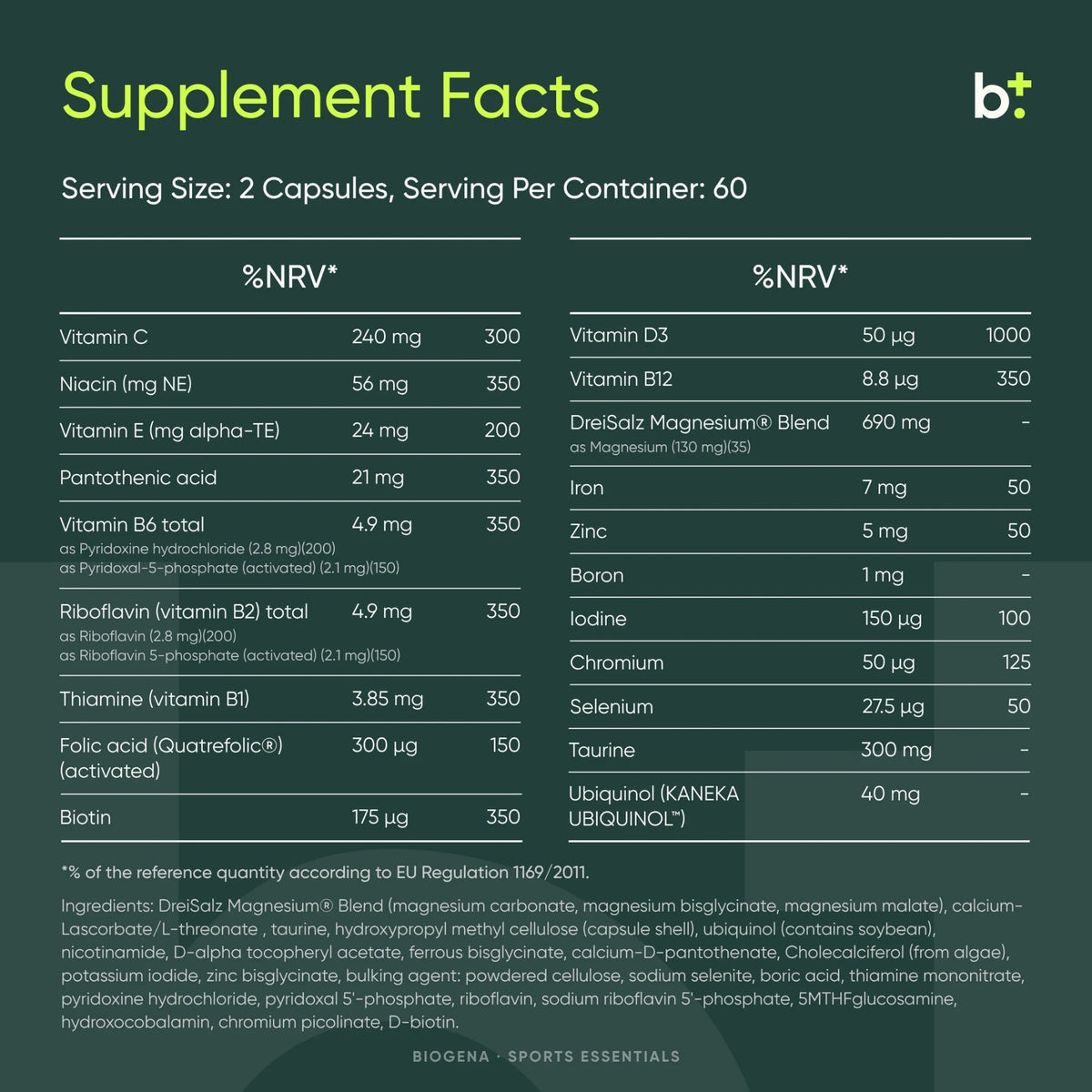 Sports Essentials - BIOGENA - B. Health Shop