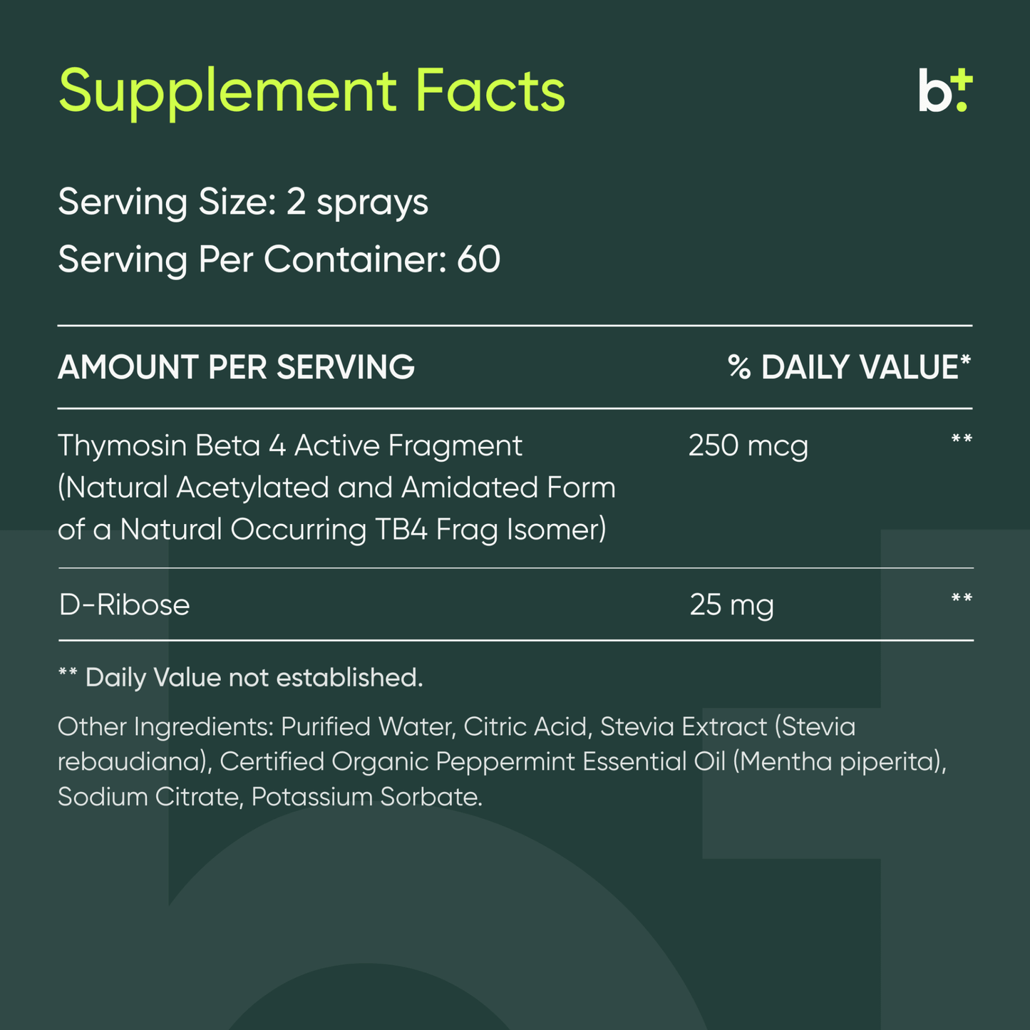 TB4 - Frag™ Oral Spray - Integrative Peptides - B. Health Shop