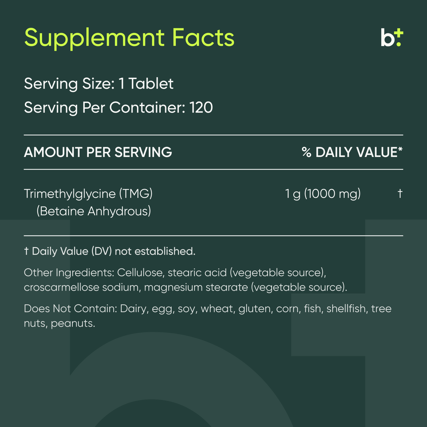 TMG Pro 1000mg Tablets - ProHealth - B. Health Shop