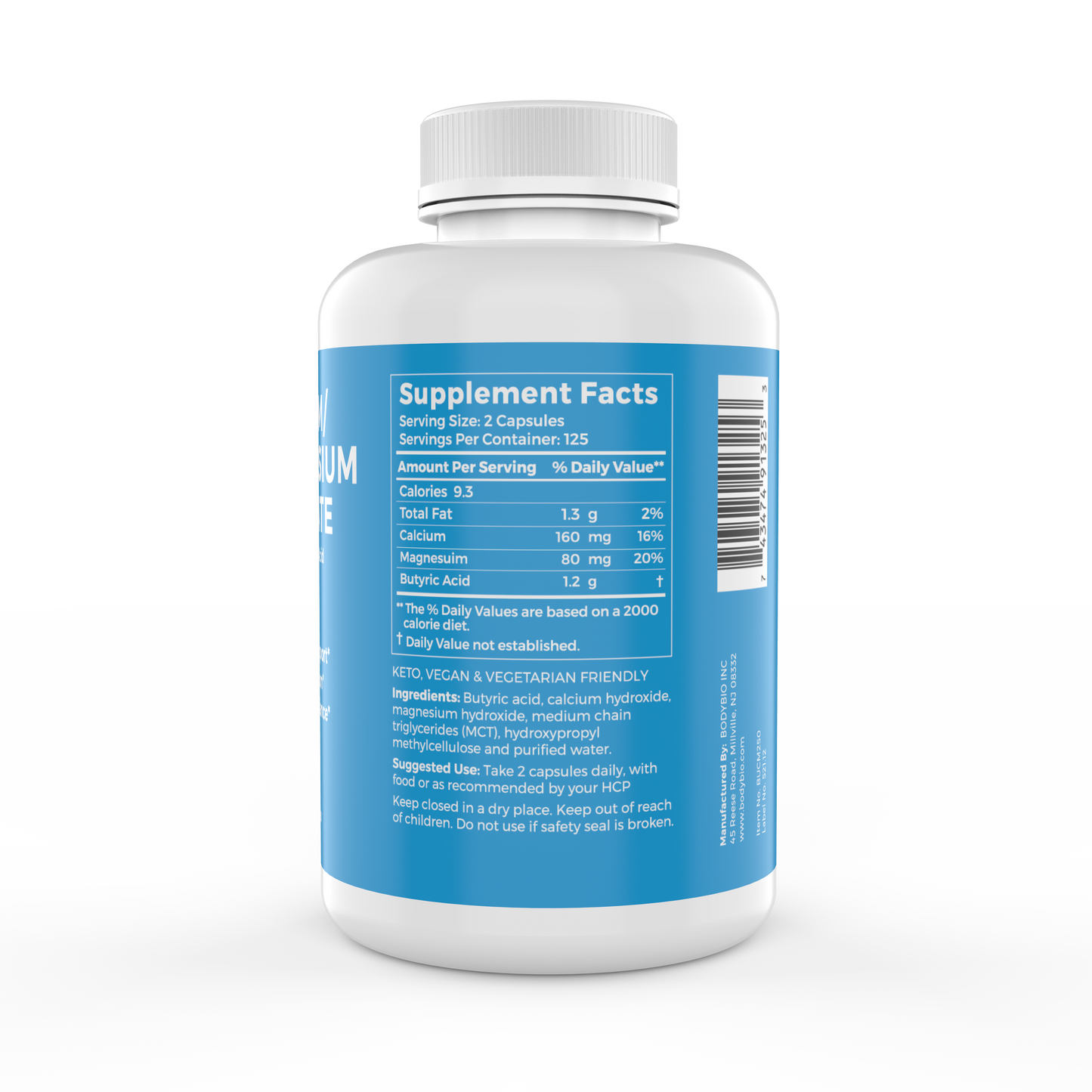 Butyrate (Cal-Mag) Capsules