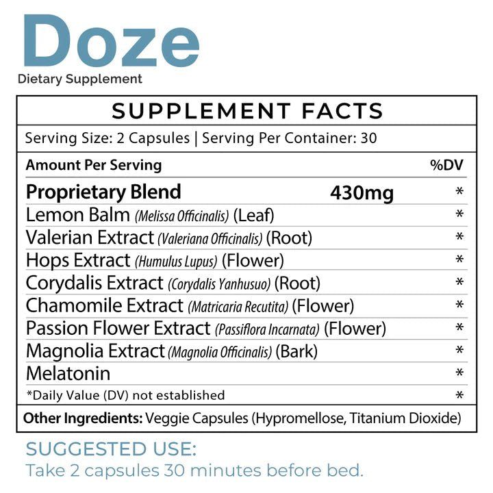 Doze - Promotes Sleep - Infiniwell - B. Health Shop