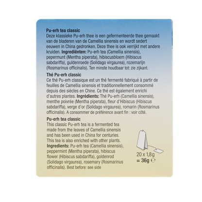 Pu-erh tea - 20 tea bags