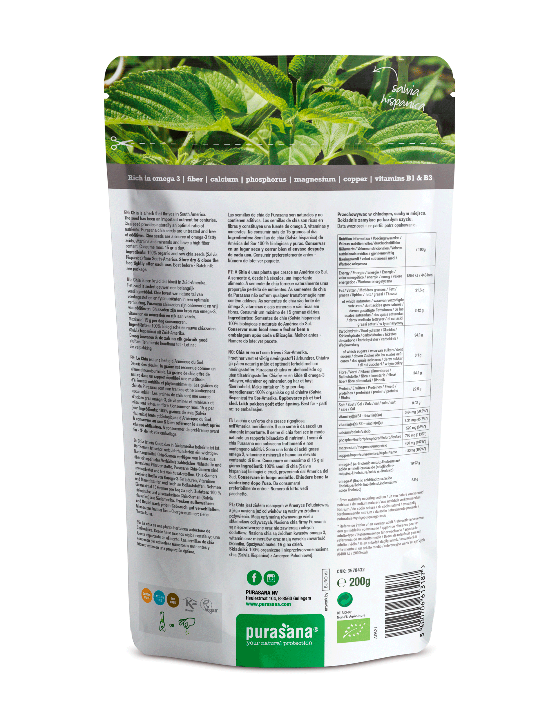 Chia seeds 200 g BIO