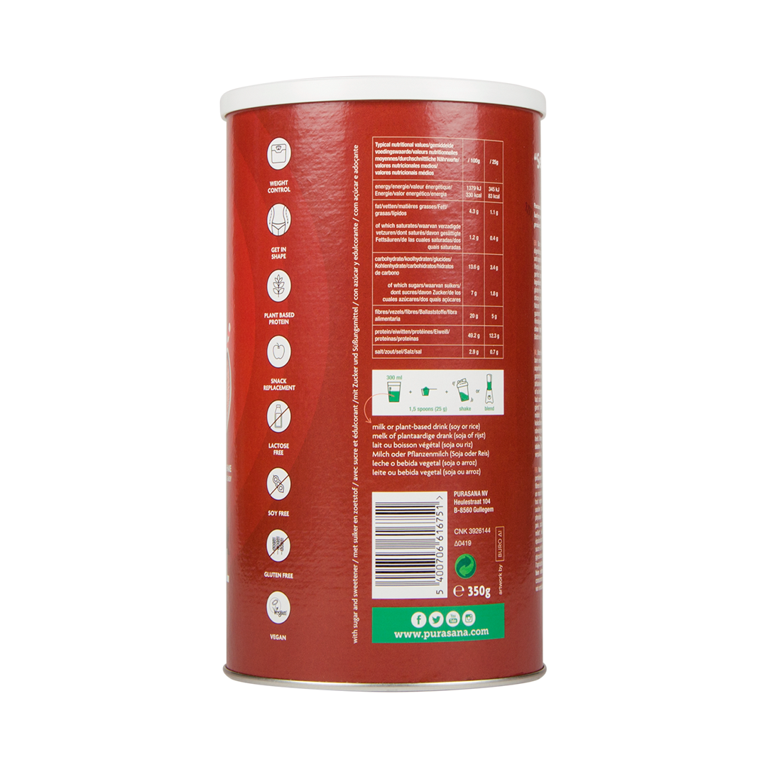 Shape & Control chocolate shake Veg. prot. 49% 350 g