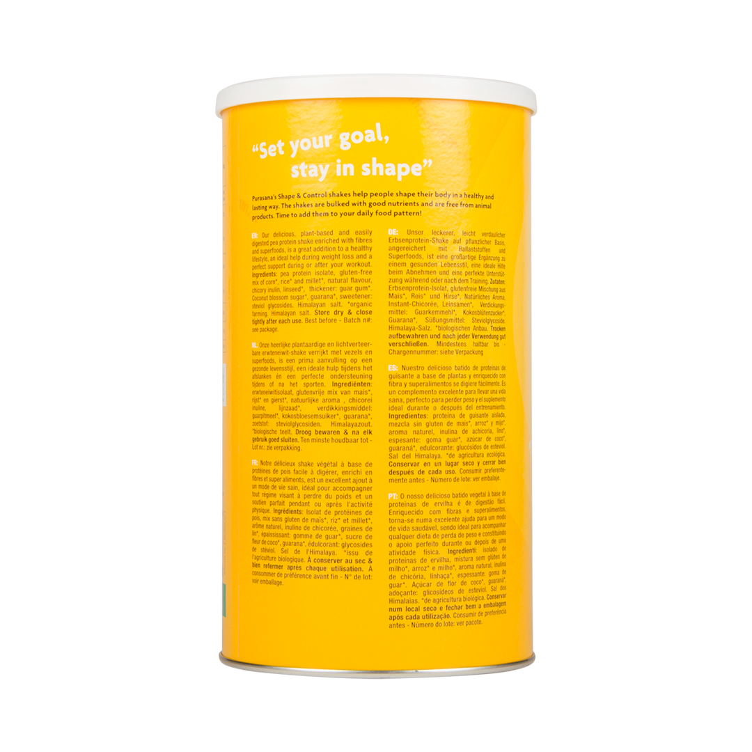 Veg. prot. 47% Shape & Control vanilla shake 350 g 47% 350 g