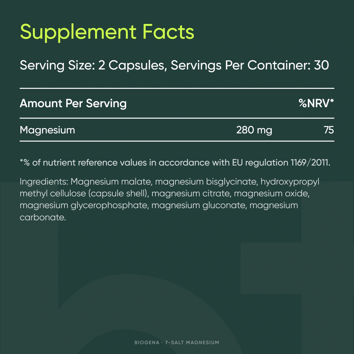7-Salt Magnesium - BIOGENA - B. Health Shop