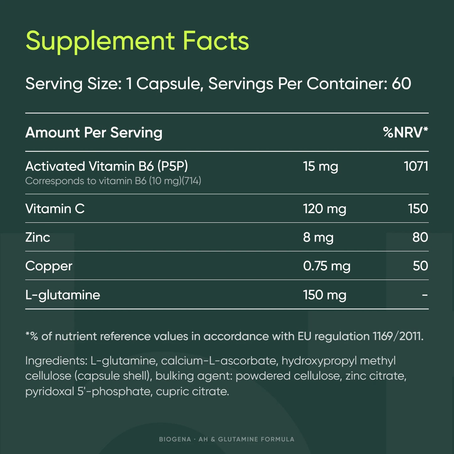 AH & Glutamine Formula
