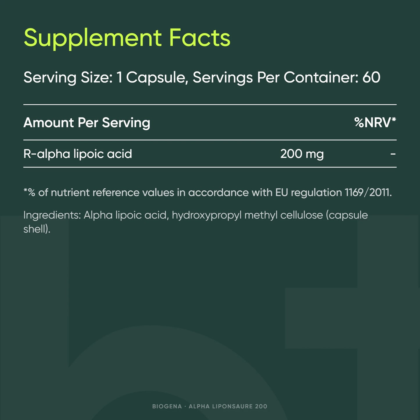 Alpha Lipoic Acid 200