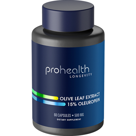 Olive Leaf Extract - 15% Oleuropein - 500 mg, 60 capsules
