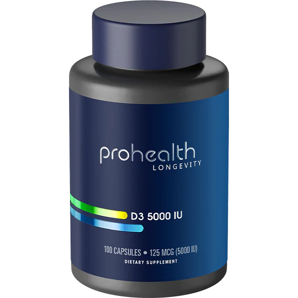 Vitamin D3 5,000 IU (100 Capsules)