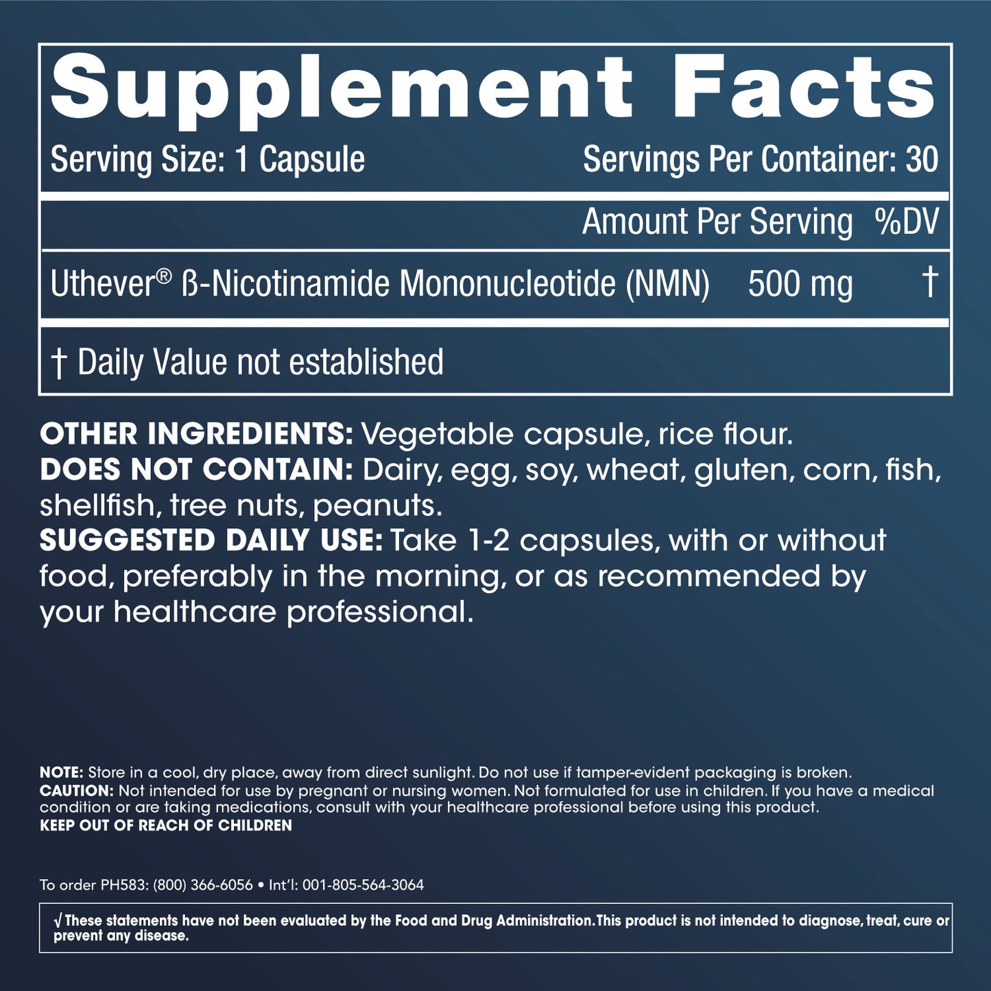 NMN Pro™ 500 Enhanced Absorption