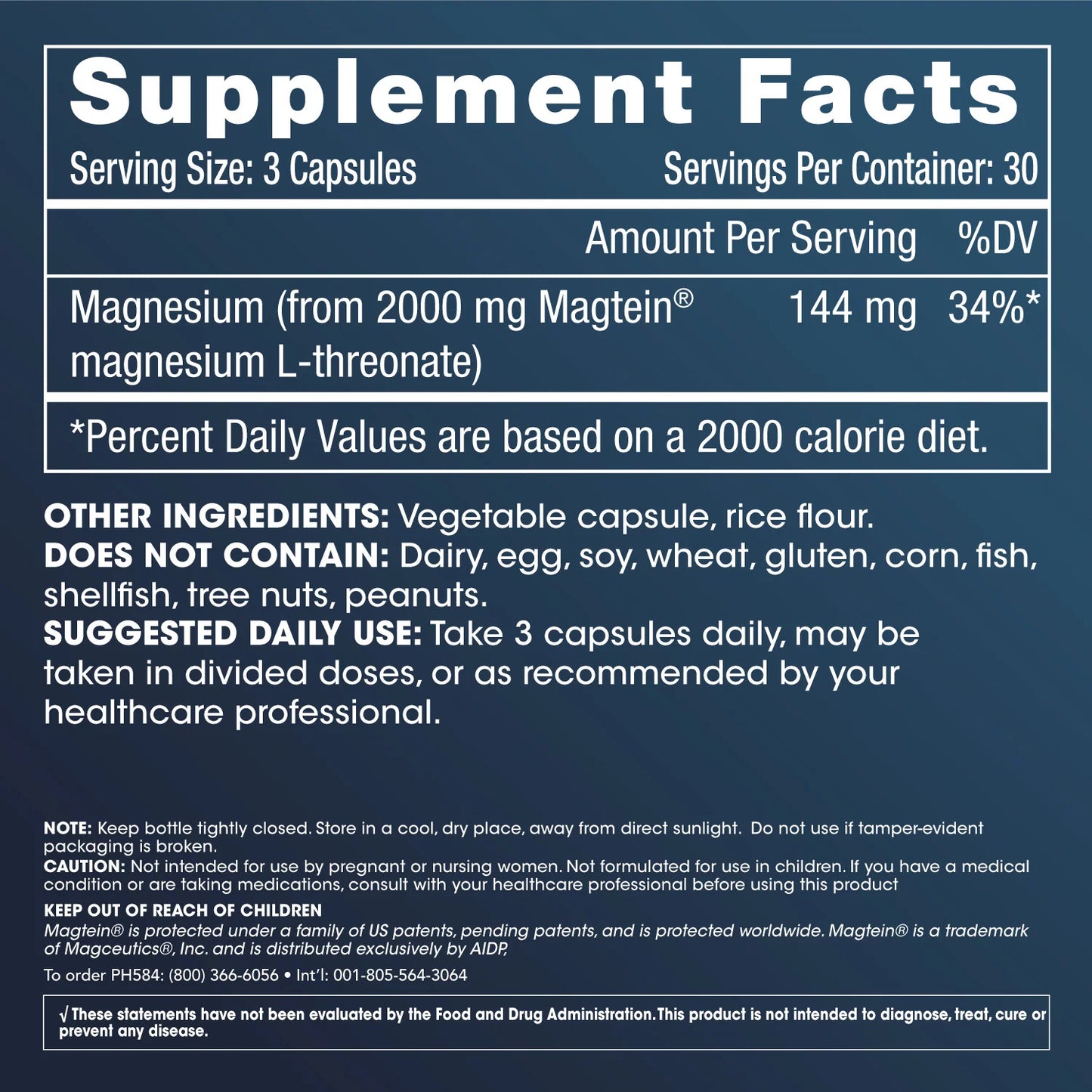 Brain-Mag Pro Magnesium L-Threonate