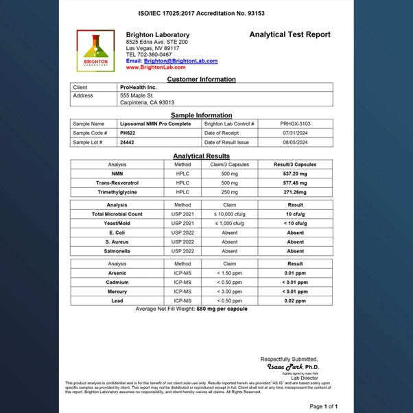 Liposomal NMN Pro Complete™