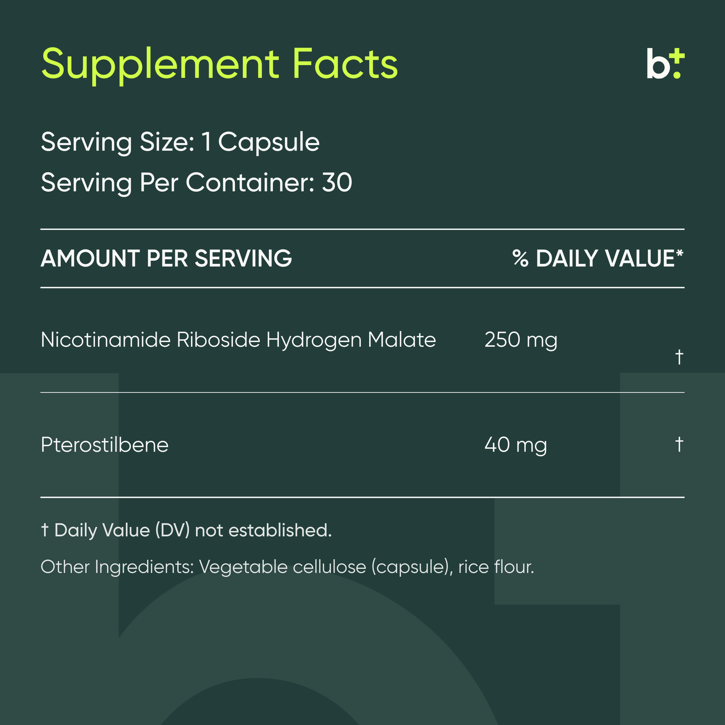 Nicotinamide Riboside + Pterostilbene