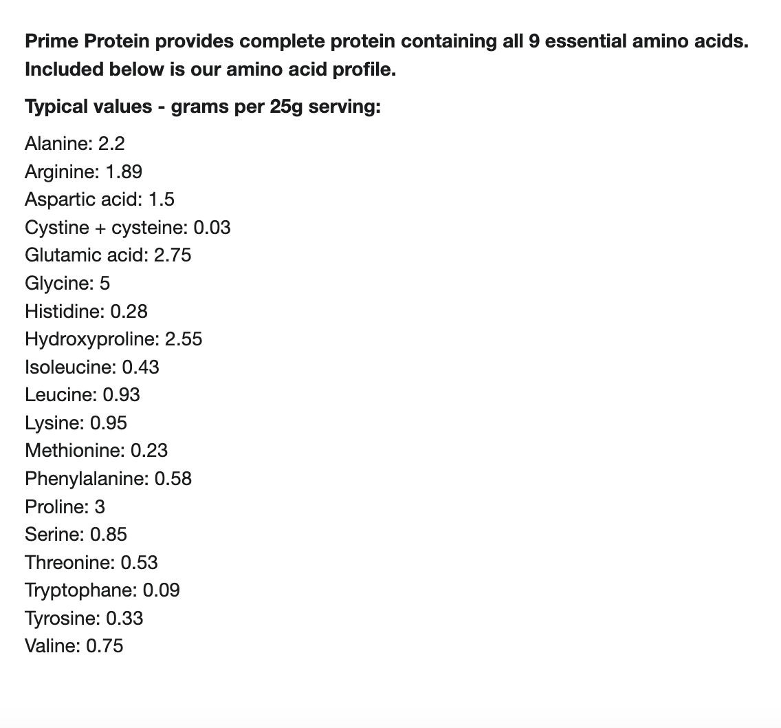 Prime Protein Beef Isolate Protein