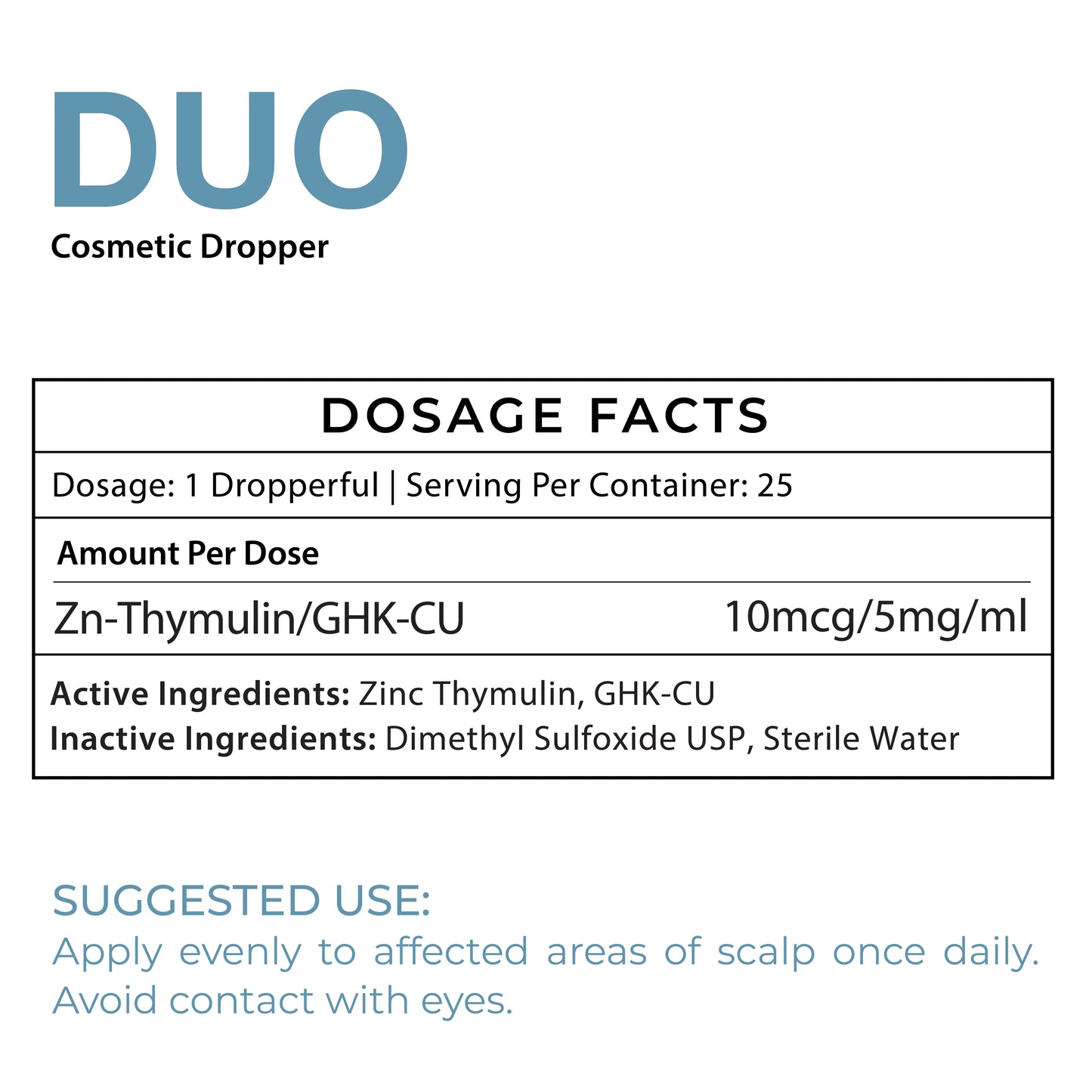 DUO COSMETIC – GHK-Cu, Zn-Thymulin
