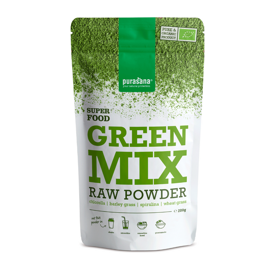 purasana superfood Green Mix raw powder 200 g BIO