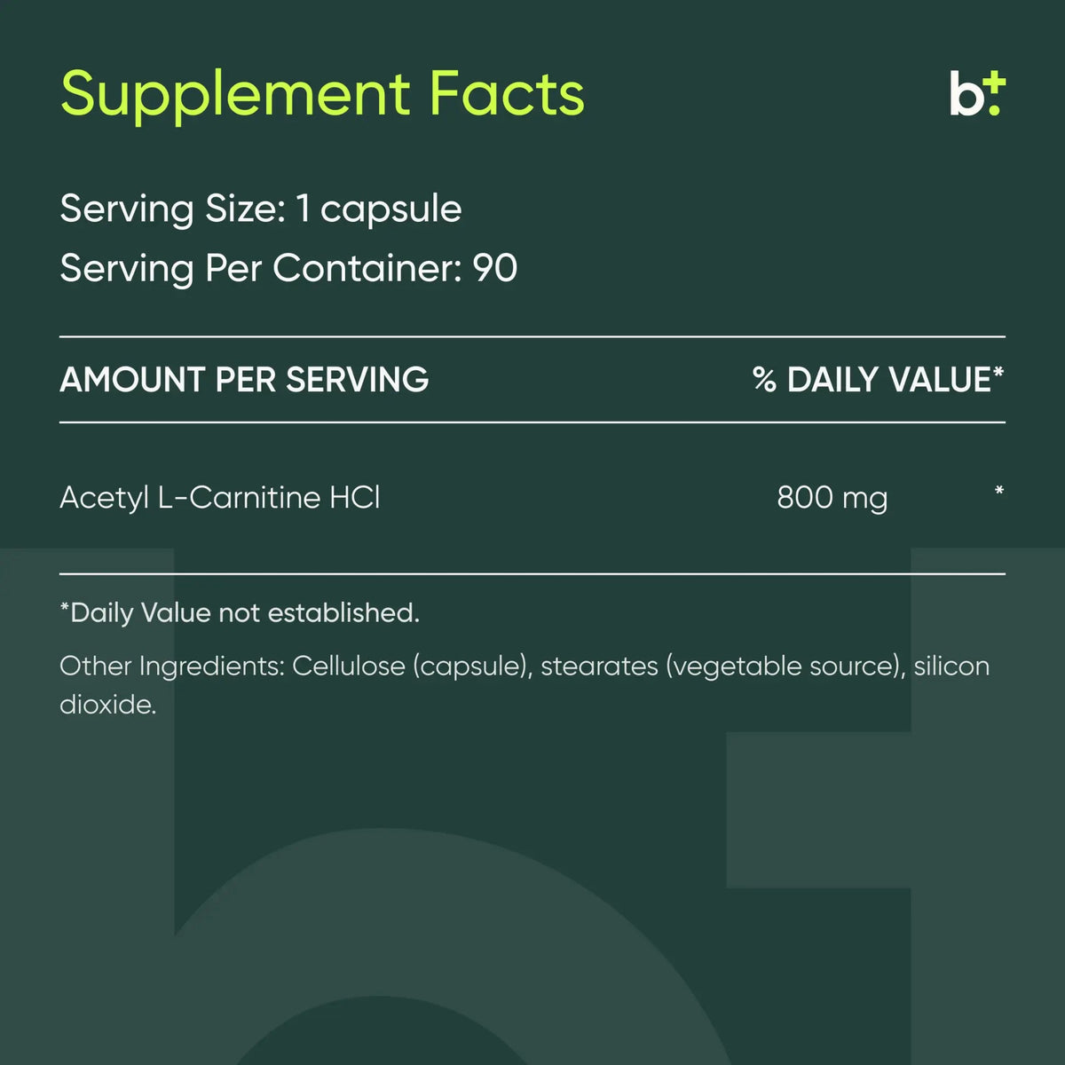 Acetyl L-Carnitine - Design Health - B. Health Shop