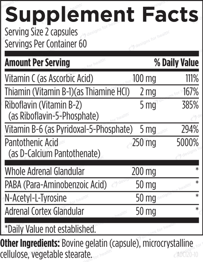 Adrenal Complex - Design Health - B. Health Shop