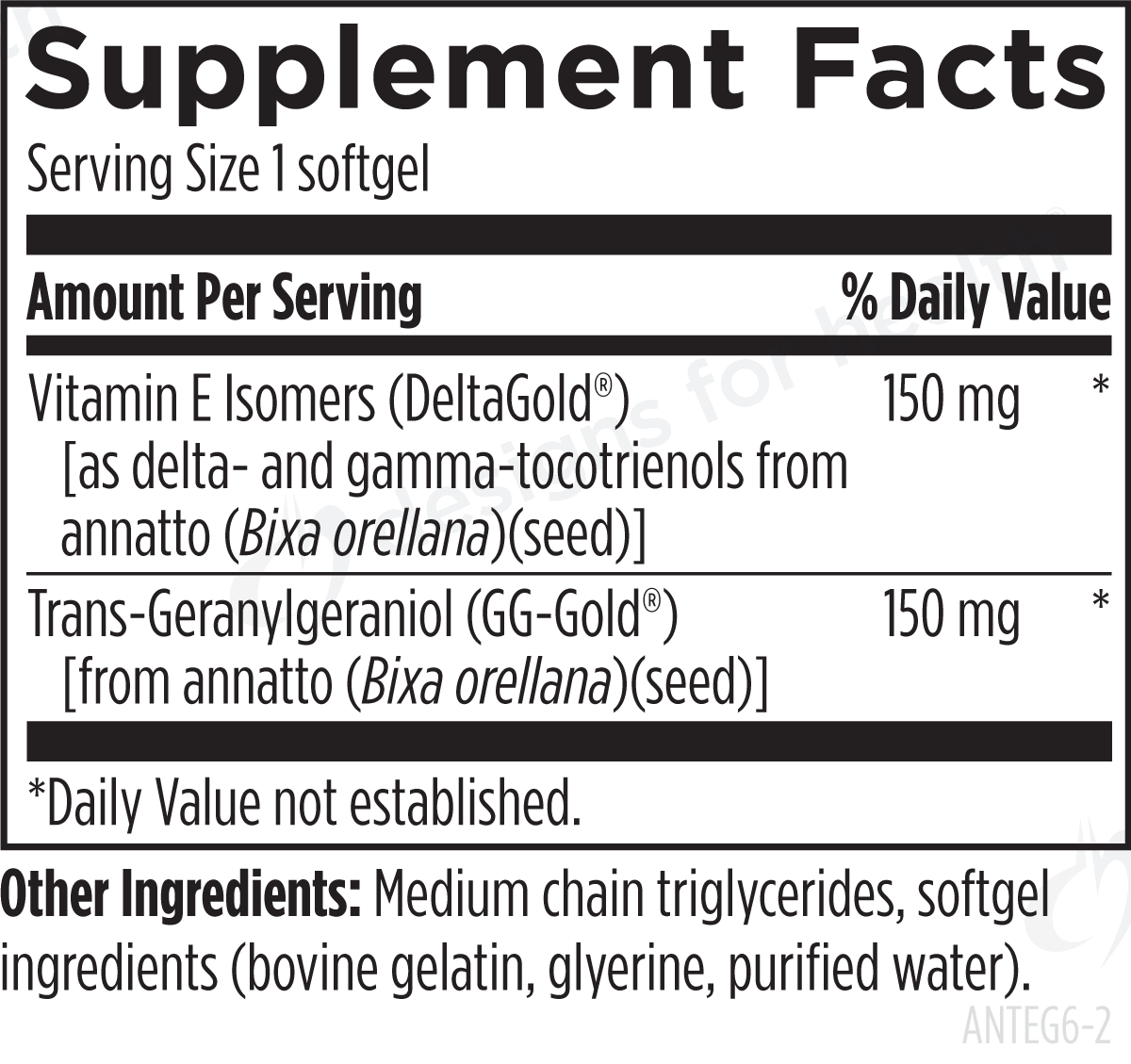 Annatto - E® GG - Design Health - B. Health Shop