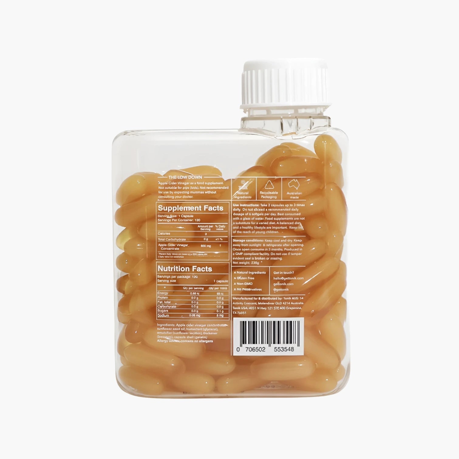Apple Cider Vinegar Capsules - Tonik - B. Health Shop