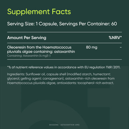 Astaxanthin - BIOGENA - B. Health Shop