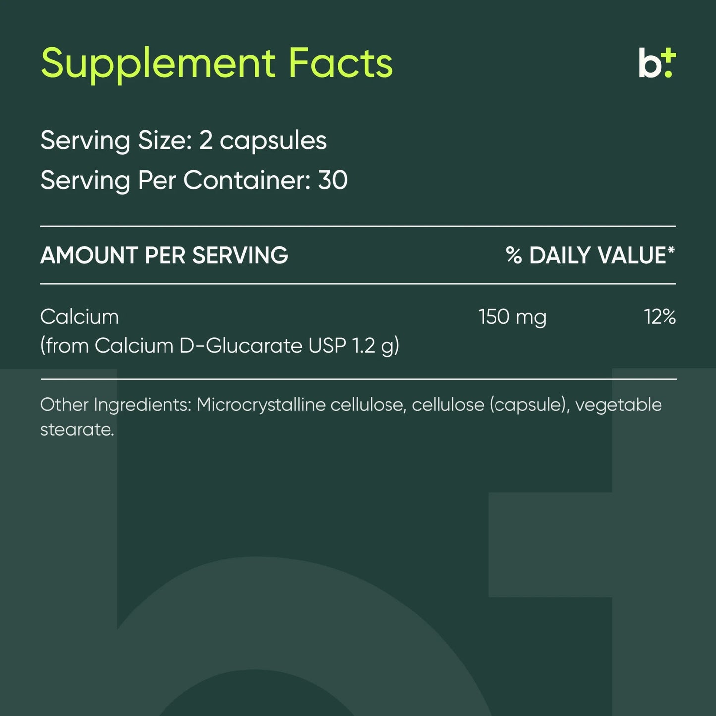 Calcium D - Glucarate - B. Health Shop - B. Health Shop