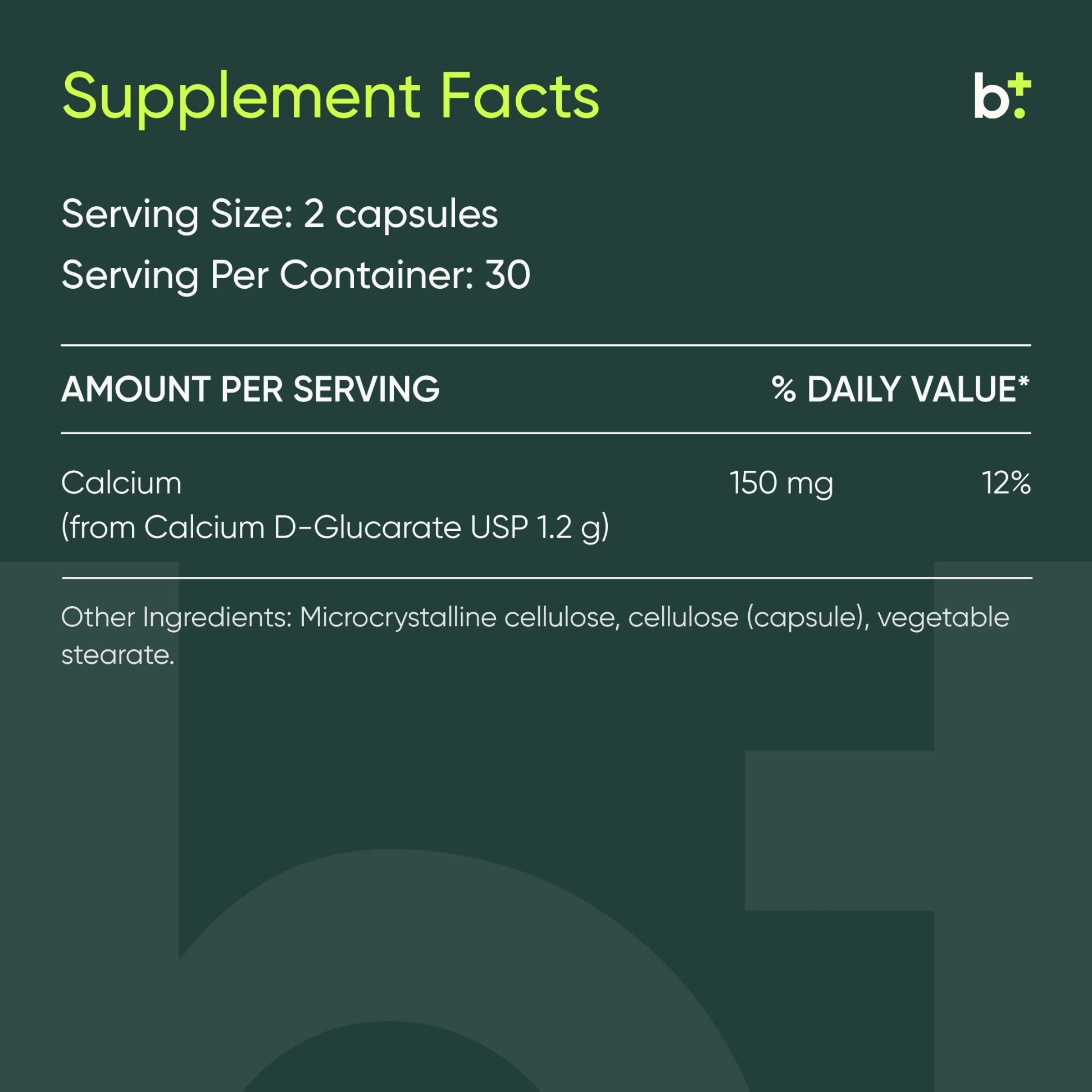 Calcium D - Glucarate - B. Health Shop - B. Health Shop