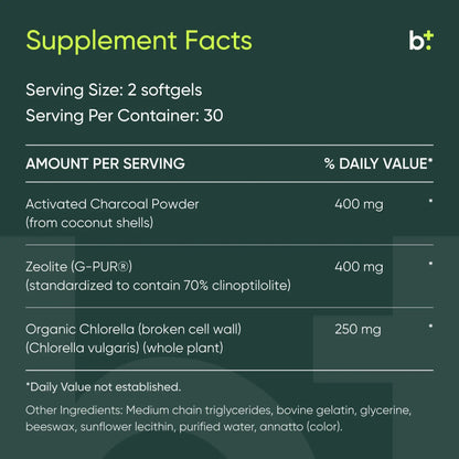 Charcoal Plus Binder - Design Health - B. Health Shop