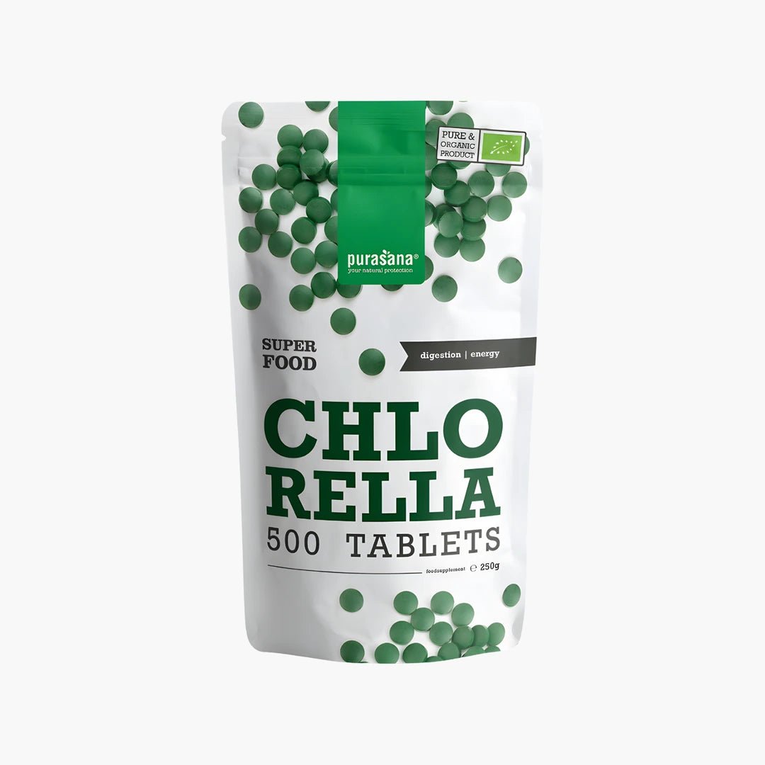 Chlorella Tablets (500) - purasana - B. Health Shop