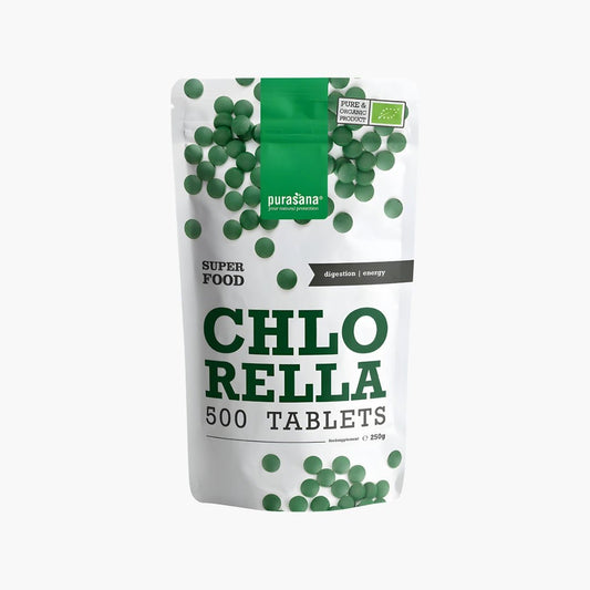 Chlorella Tablets (500) - purasana - B. Health Shop