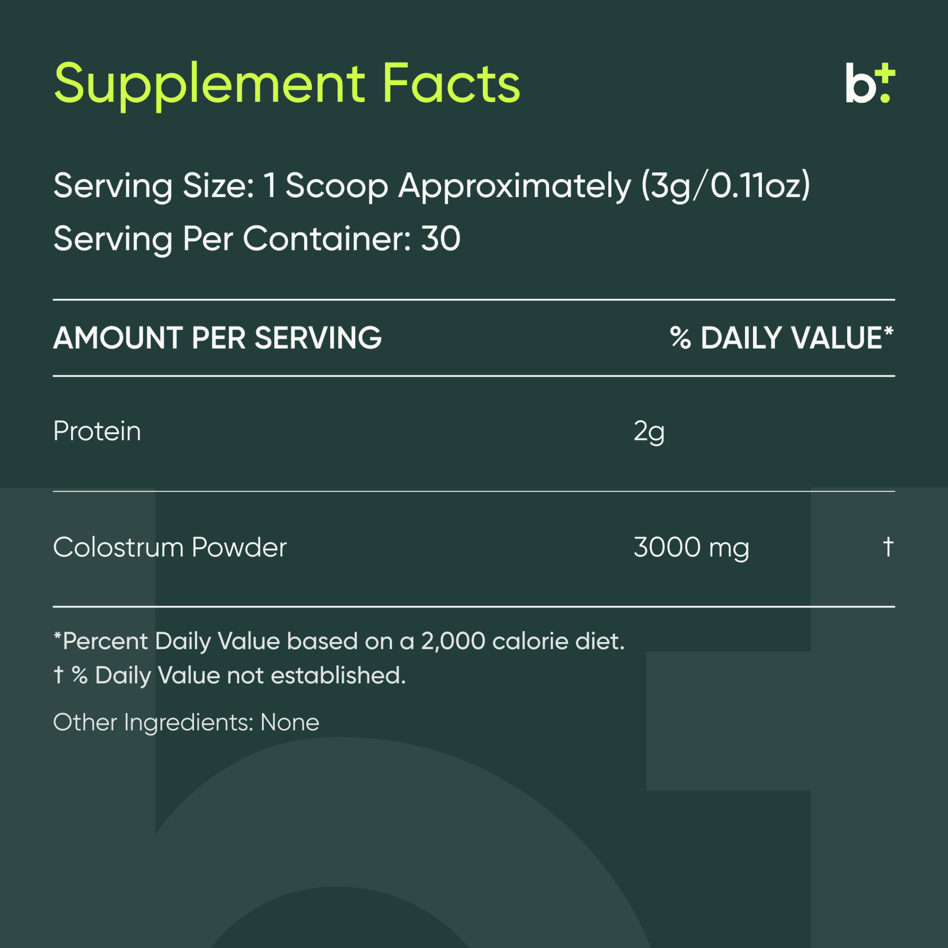 Core Colostrum - Equip - B. Health Shop